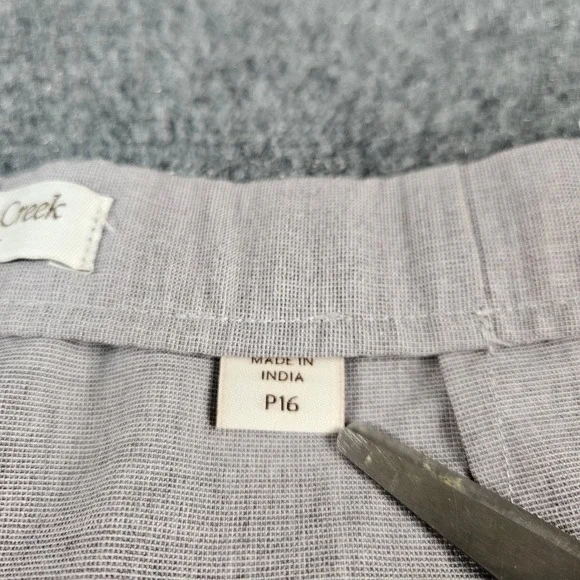 Coldwater Creek Classic Fit Straight Leg Pants Lavender Grey P16 NWT New - Picture 5 of 9